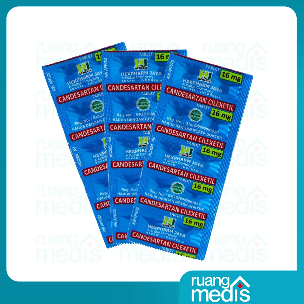 Foto CANDESARTAN CILEXETIL 16 MG TAB HXP 3