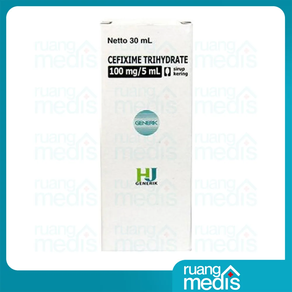 Foto CEFIXIME SYR 100 MG/5 ML @ 30 ML HXP 3