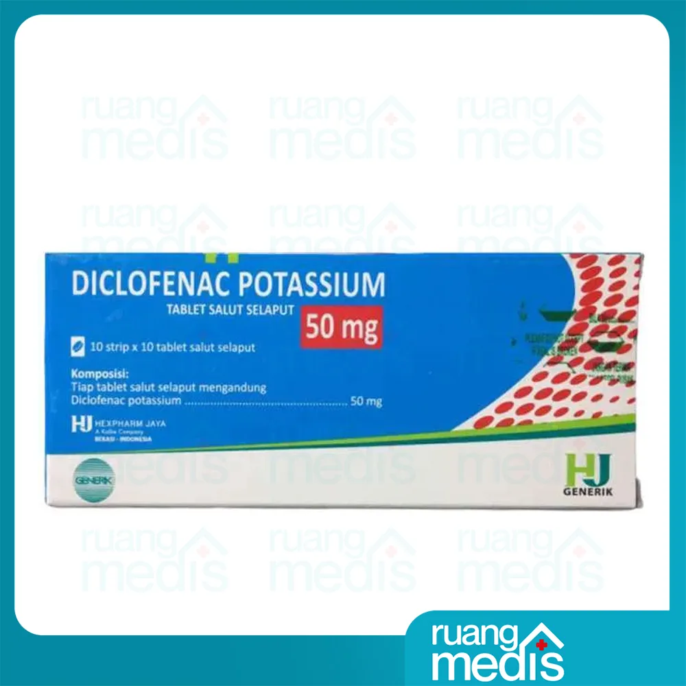 Foto DICLOFENAC POTASSIUM HXP 50 MG TAB 2